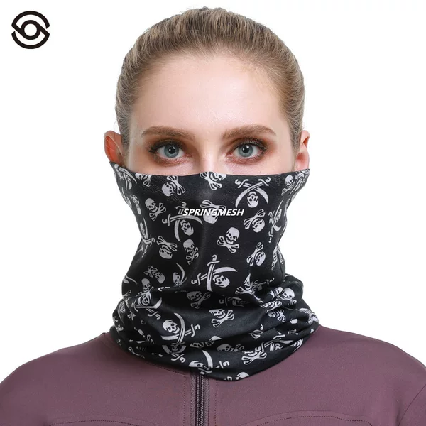 Sun Protection Mask, Cycling Face Mask, Motorcycle Head Scarf, Skull Seamless Magic Headscarf, Windproof Outdoor Headscarf