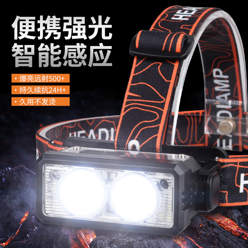 Transfronteriza luz fuerte inducción inteligente larga duración 90 ° ajustable fijación al aire libre reparación del faro