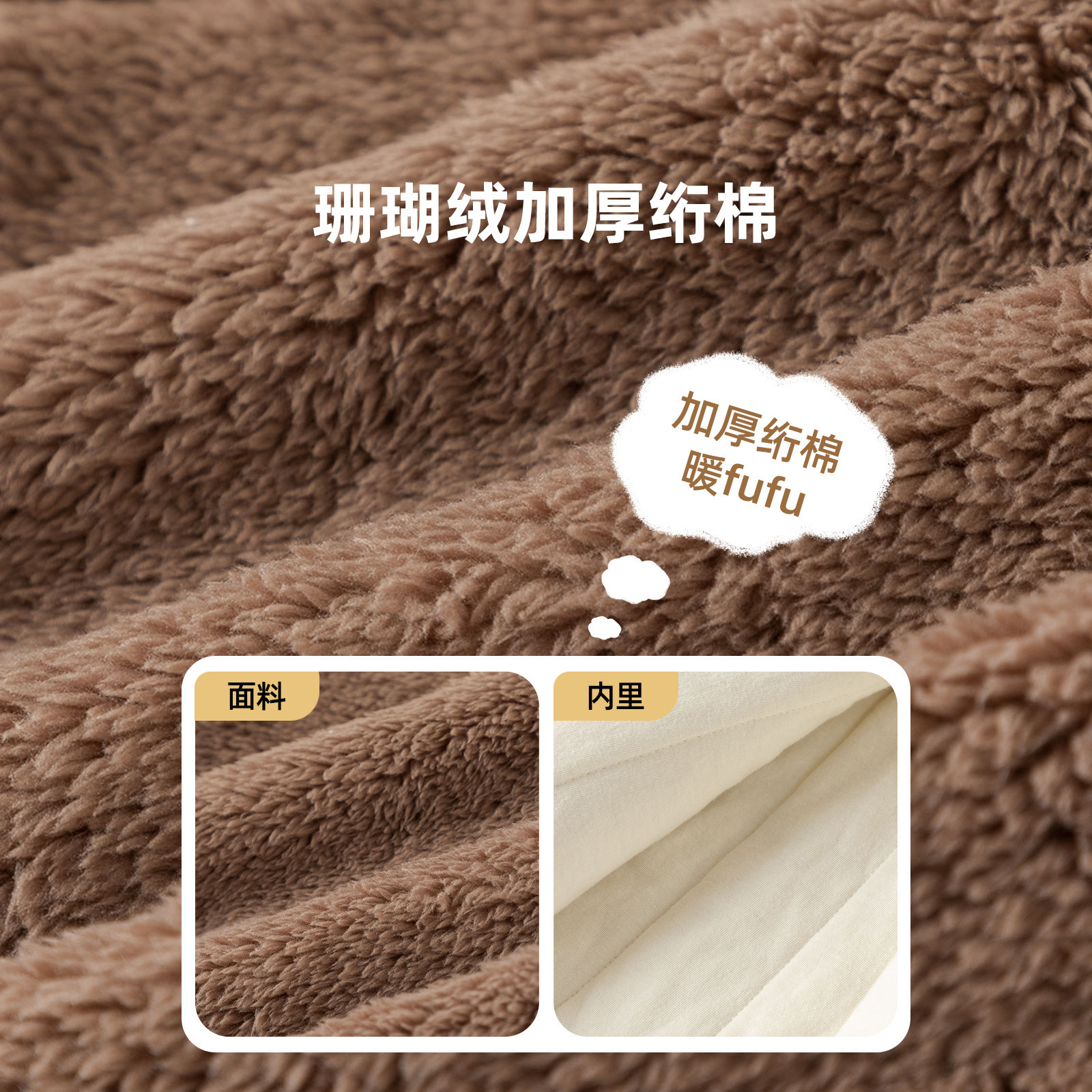 [Estilo de invierno profundo] bebé acolchado engrosado ropa para el hogar traje de invierno para niños pijamas de dos piezas para Niñas Ropa para niños moda