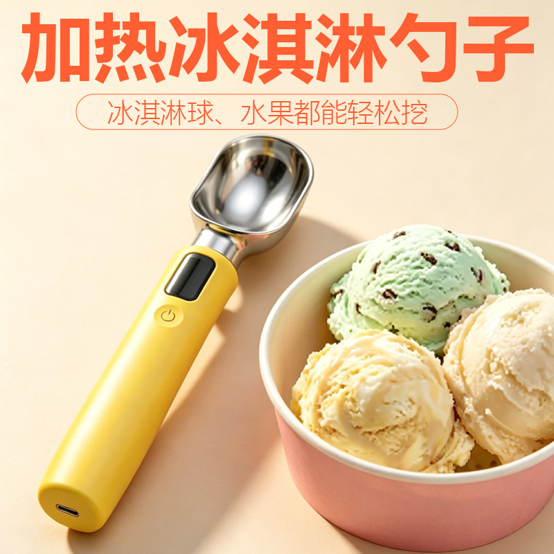 Amazon's Best-Selling Electric Self-Heating Ice Cream Scoop for Home Use, Ice Cream Scoop, Ice Cream Baller Amazon's Best-Selling Electric Self-Heating Ice Cream Scoop for Home Use, Ice Cream Scoop, Ice Cream Baller