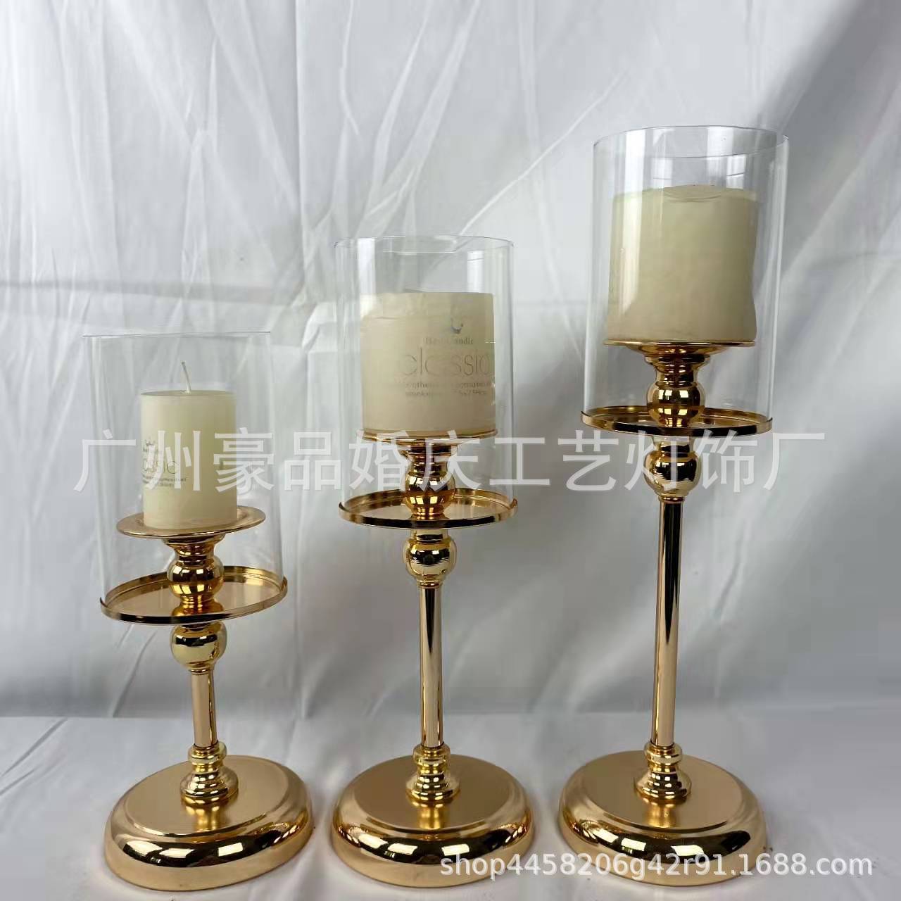 Estilo europeo hogar Retro vela cena lámpara apoyos nórdico romántico candelabro Decoración Luz lujo retro vela titular mesa de comedor