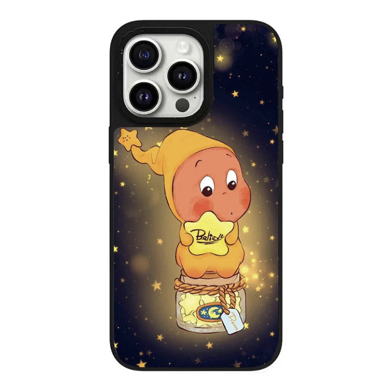 星星人系列镜面黑框手机壳猪猪|undefined