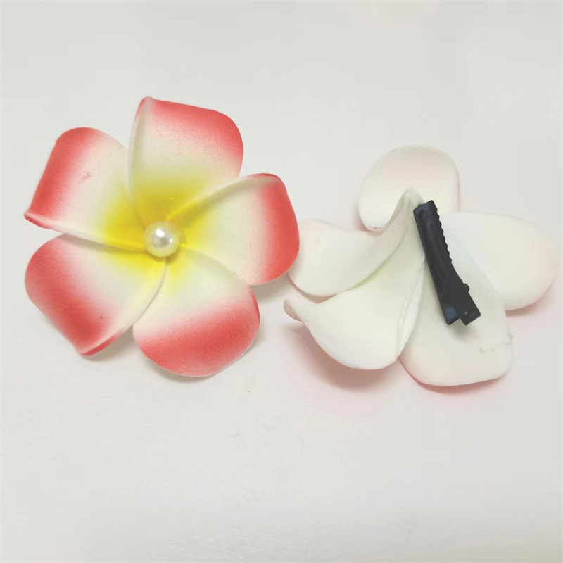클립이 달린 7cm 레드 펄