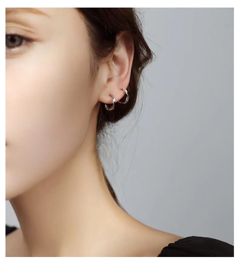 Casual, Daily Occasion 925 Sterling Silver Material 1 Pair 925 Sterling Silver Solid Color Earrings
