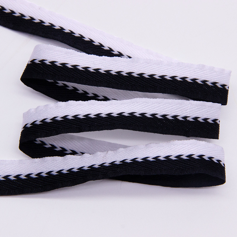 Tianyi Beauty diy toque de cabello diy cinta de encaje bicolor 1.2cm herringbone cinta de encaje bicolor