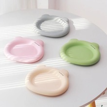 猫碗陶瓷零食盘子碗防黑下巴防打翻宠物餐盘猫食盆幼猫罐头猫碟子