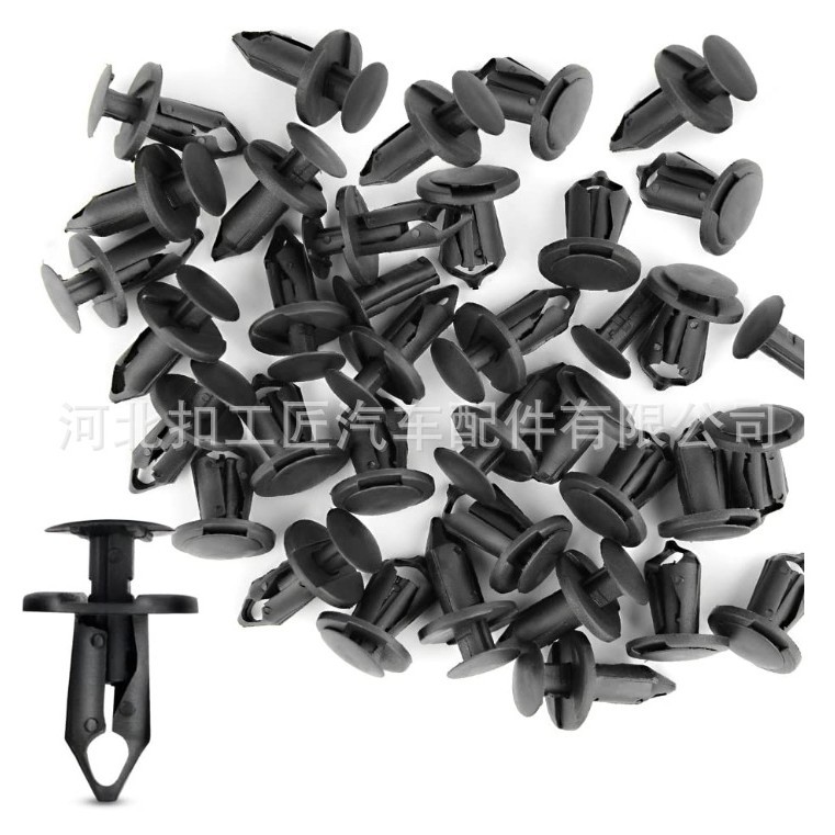 Coche empuje remache coche clip plástico titular parachoques guardabarros clip adecuado para Honda Ford coche hebilla