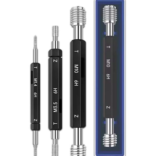 High quality 6h metric thread plug gauge internal diameter gauge hole internal thread high precision check gauge gauge ring gauge M12345
