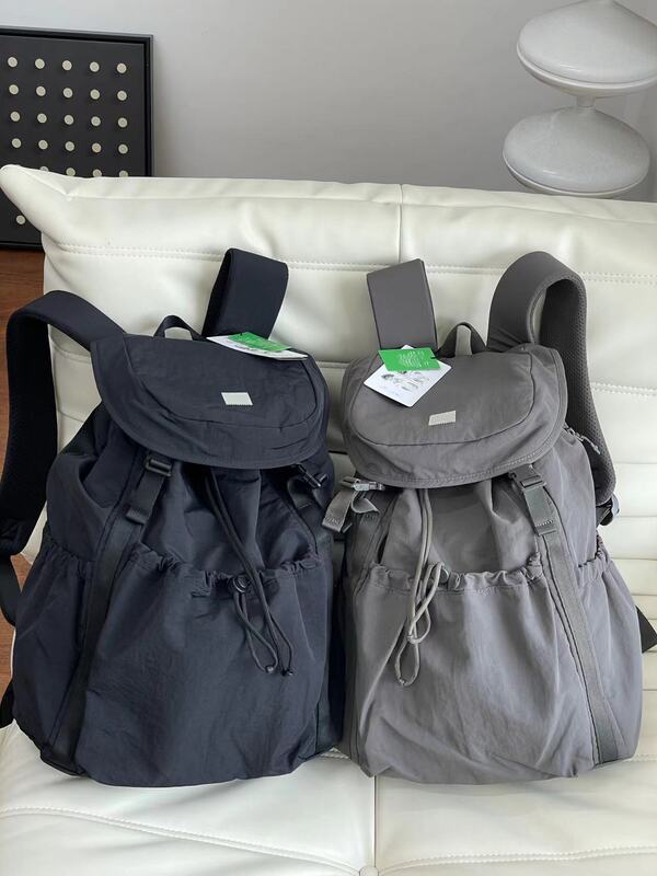 新しい sno Snow Peak - フリップ巾着バックパック通勤学生大容量旅行登山レジャーバックパック|undefined
