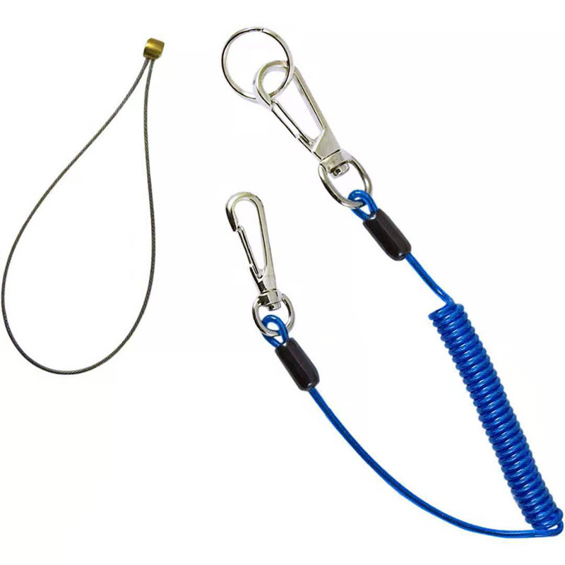 高空作业工具绳 失手绳 防丢弹簧绳 工具失手绳 渔具护竿绳