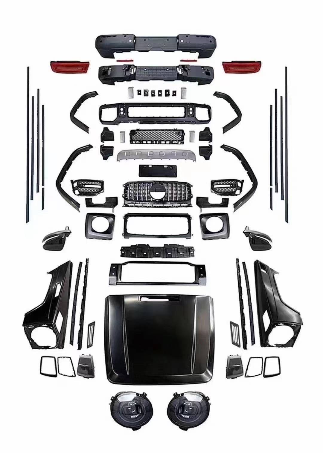 Suitable for Mercedes-Benz G-Class W463 Modified to W464 Amg Style, Including Body Kit, Bumper, Grille, and Headlights
