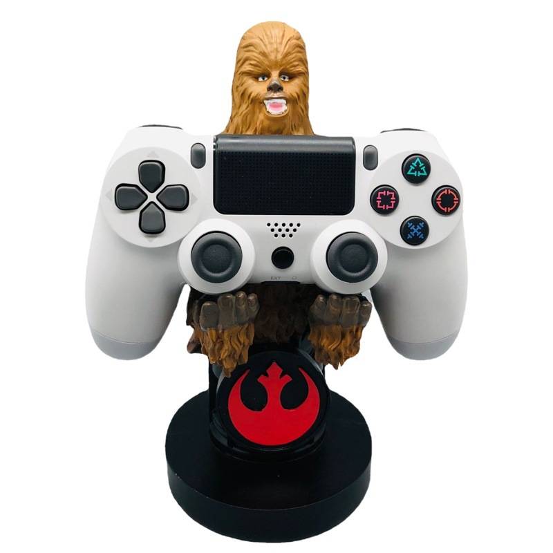 Negro Guerrero maestro modelado soporte de teléfono móvil Blanco Guerrero teléfono móvil soporte Star Wars juego mango soporte adornos