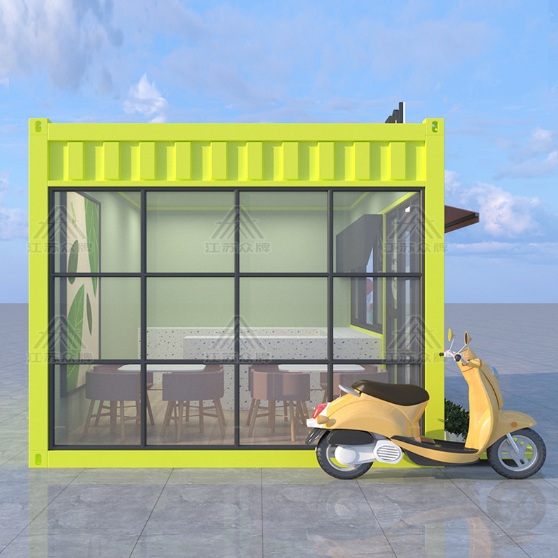 Contenedor casa móvil calle comercial celebridad de Internet tienda de té con leche cafetería tienda móvil quiosco quiosco