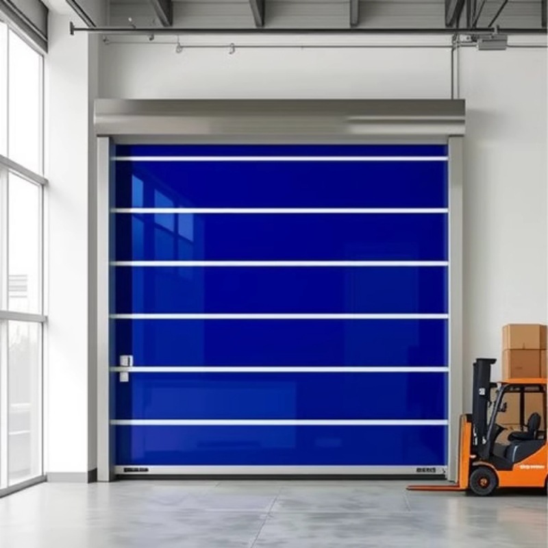 PVC快速卷帘门雷达感应自动高速升降软帘无尘车间地感升降快速门