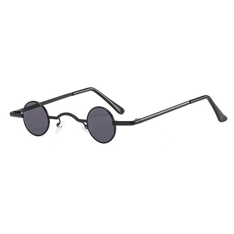 Mini Glasses Men Trendy Lens Retro Small Round Frame Eyewear Internet Celebrity Funny Personality Sunglasses_voghion.com
