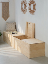 批发木箱储物箱收纳箱可坐凳多功能实木箱子拼床榻榻米盒子整理箱