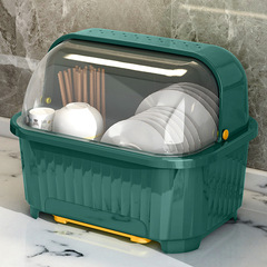 Household kitchen drain cupboard with cover for bowl boxes, dishes and dishes storage racks, tableware storage boxes wholesale