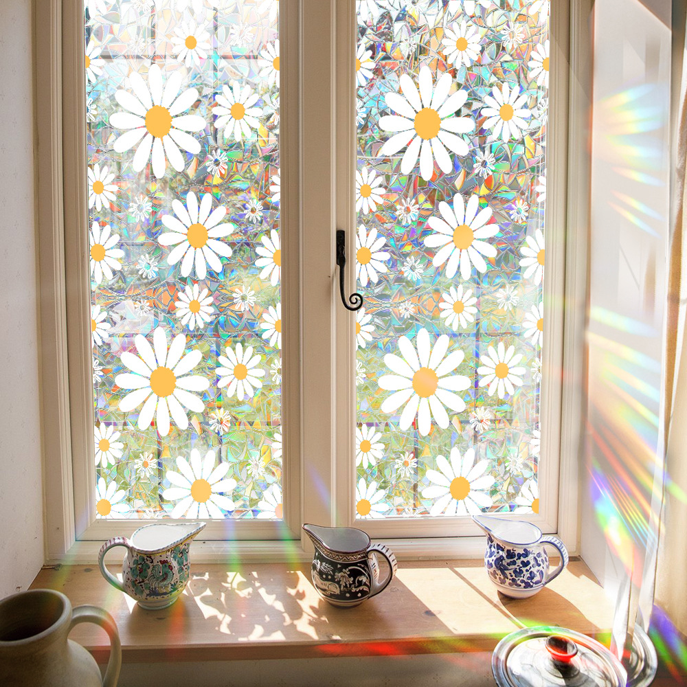 140g Weight Glass paster Home Textiles & Decor Type PVC Material Leaf Pattern Casual, Pastoral Style Casual Pastoral Leaf PVC Glass Paster Wall Art 136