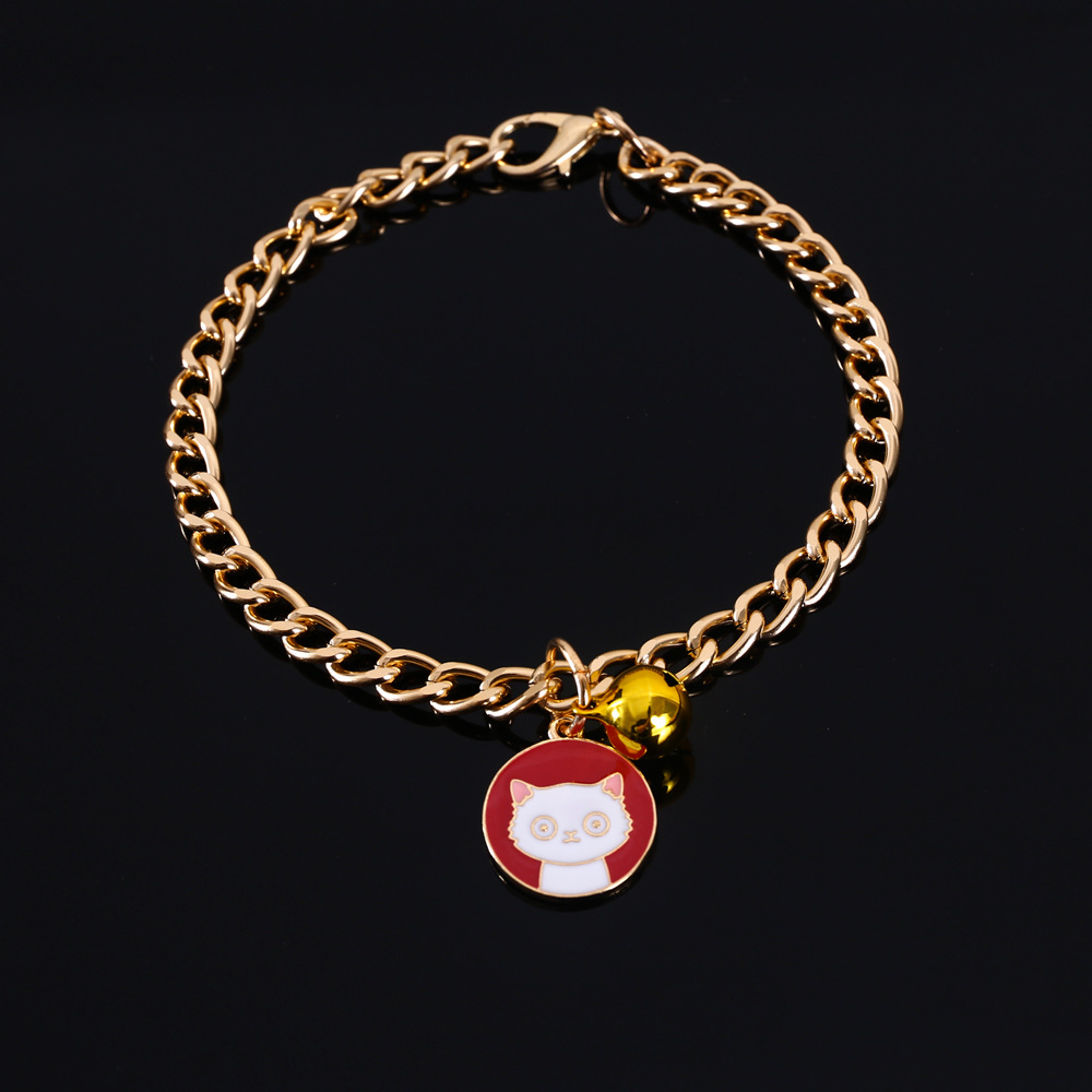 Mascotas de oro perros de madera Teddy azul felino collar colgante de dibujos animados collar ajustable accesorios tarjeta de lucha de perros