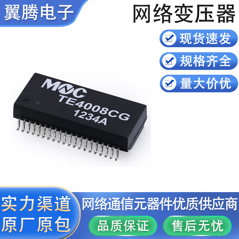 TE4008CG 以太网络变压器T1/E1/CEPT/ISN-PRI TRANSFORMER