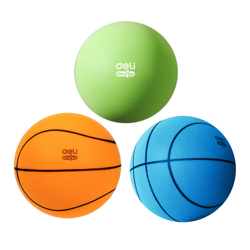DeLixi YW130 Silent Basketball 7-inch Indoor Low Sound Basketball 5-inch Children's Small Leather Ball High Elastic Baby Toy