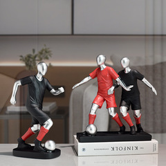 Simple and light luxury football player ornaments home TV cabinet wine cabinet office study bedroom desktop decoration