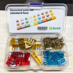 電子商取引にまたがって、自動車のヒューズセットメーカーの直売サイズの中号の小さいサイズの平角ヒューズを提供します。