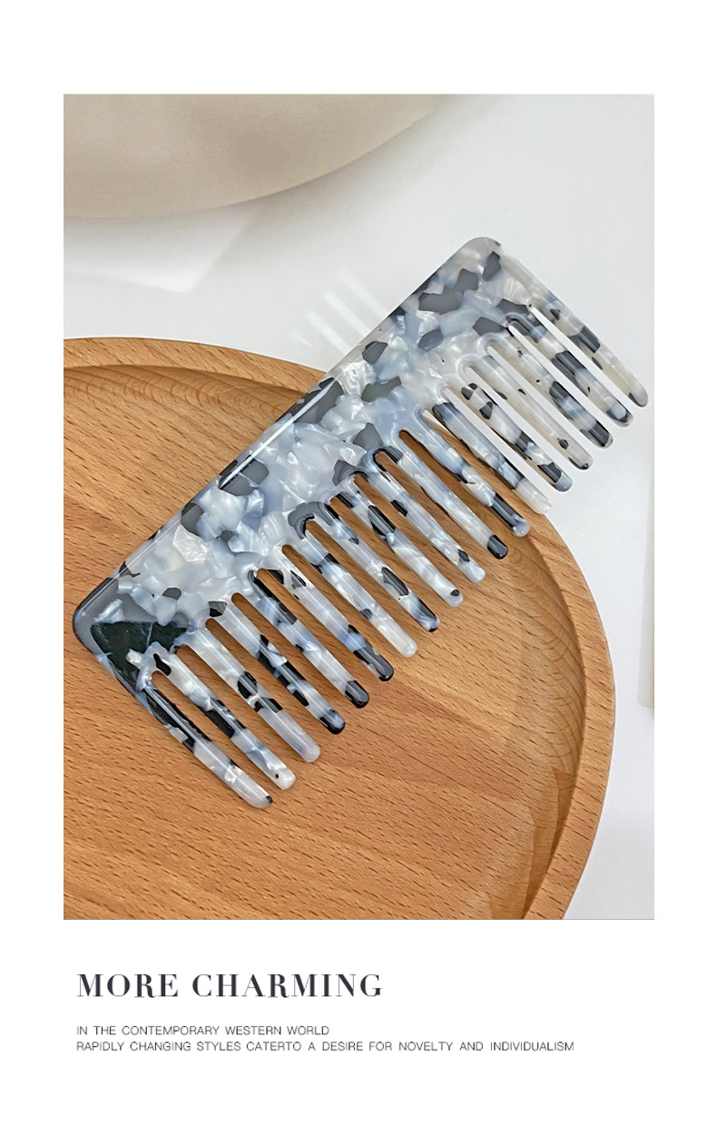 Retro Rectangle Acetic Acid Sheets Hair Combs 1 Piece display picture 1