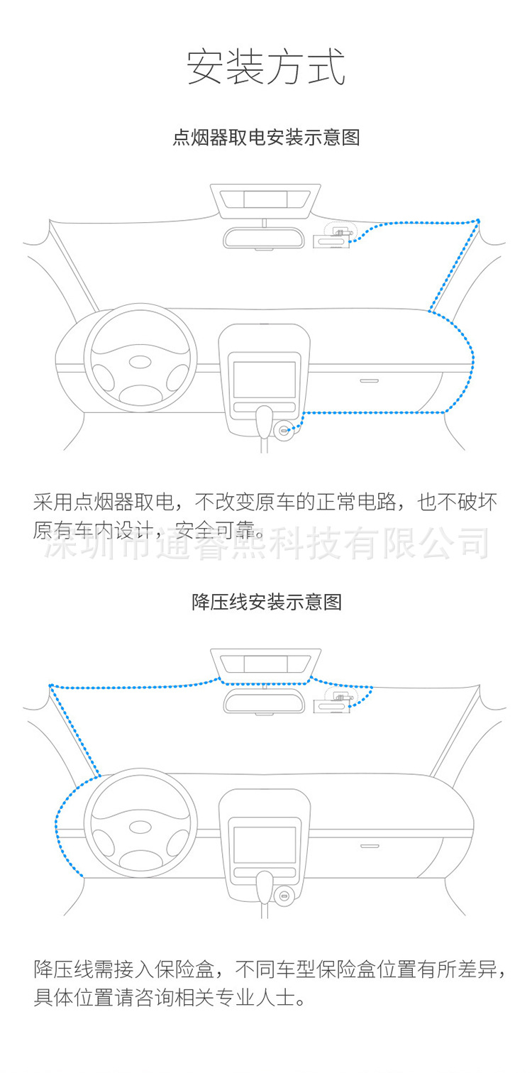 Cross-Border Best-Selling Dash Cam with High-Definition Night Vision, Wifi Connectivity, Loop Recording, and Parking Monitoring