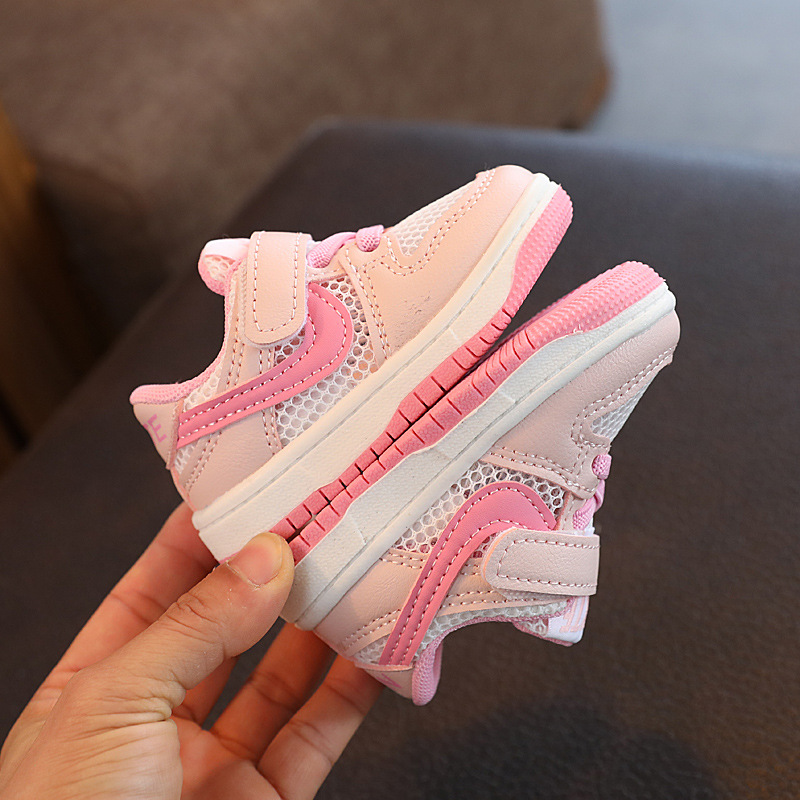 Children's sneaker 2023 Summer New Breathable Mesh Skate Shoes for Girls and Boys Soft Sole Baby's Small White Shoes