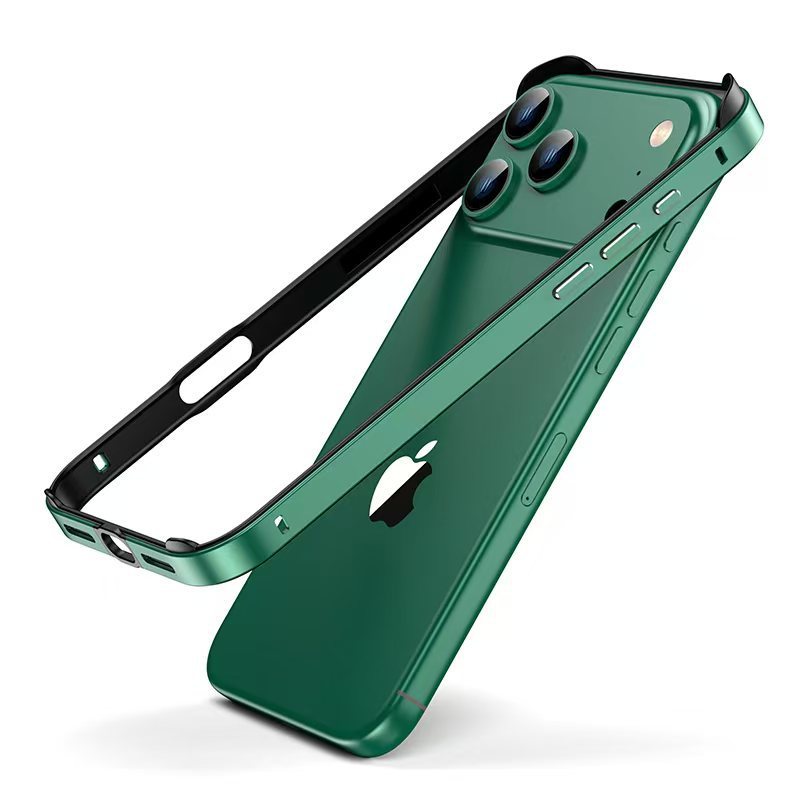 适用iphone17promax金属边框保护套苹果17硅胶加金属框防摔保护壳|undefined