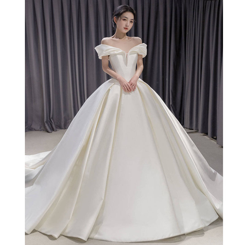 French main wedding dress 2025 new style bride temperament main yarn…