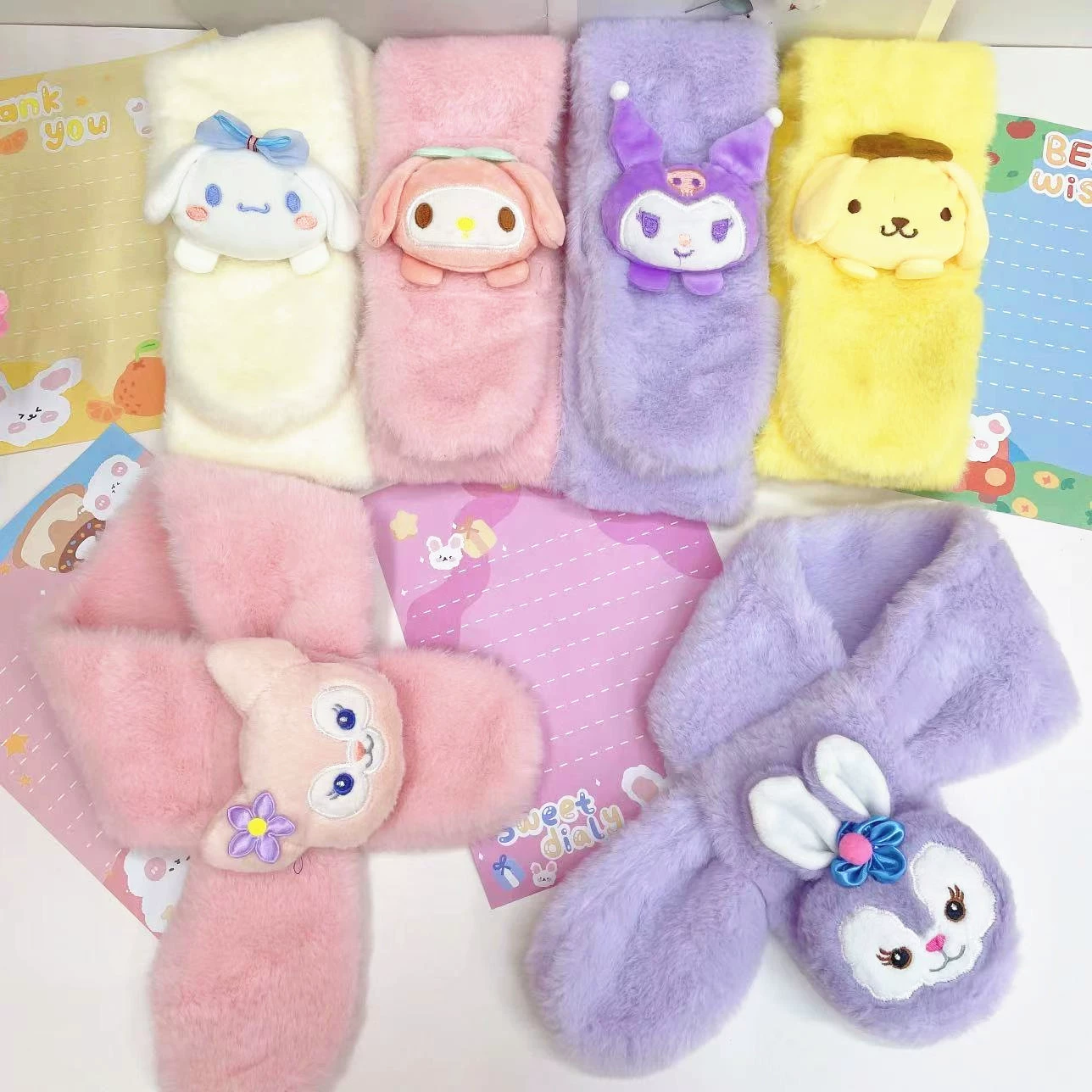 Sanrio, кукла из японского мультфильма, детский теплый шарф, мягкая игрушка, 8 дюймов, оптовая продажа