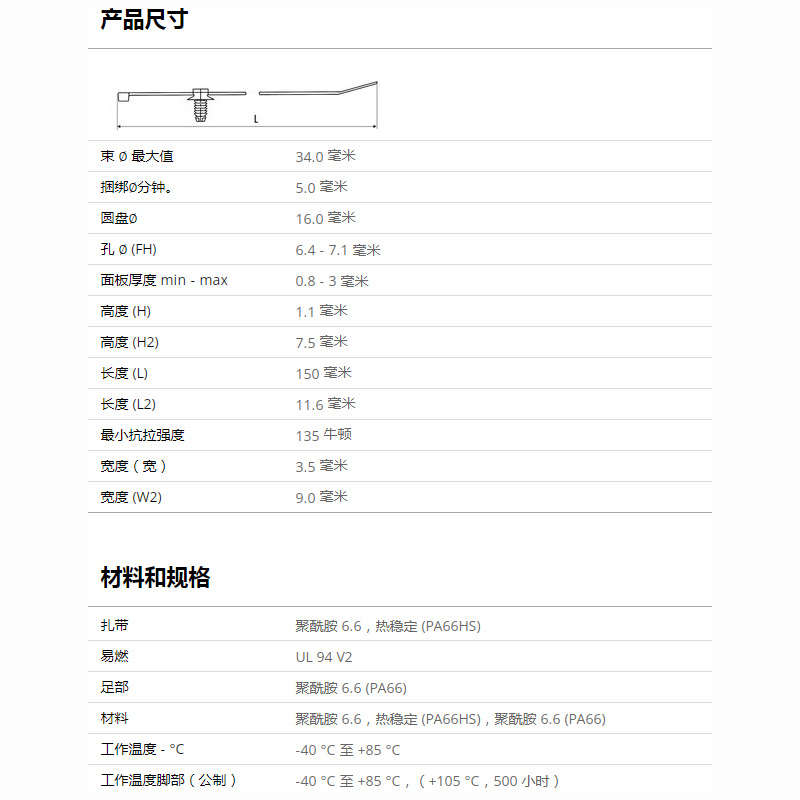 HellermannTyton������̫ͨ2��ʽ�����̶�����:T30RFT6 156-00284