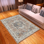 复古地毯地垫美式欧式波斯茶几垫客厅卧室满铺雪尼尔床边地毯地垫