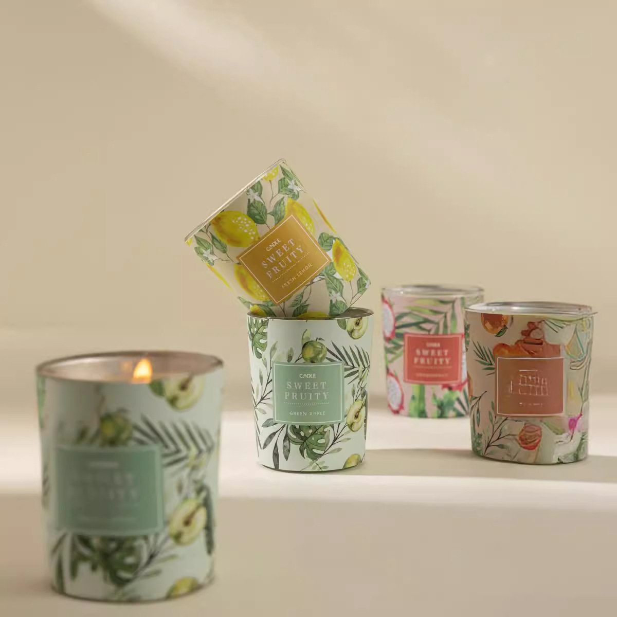 New Triple Soy Wax Aroma Candle Set, Home Use, Long-Lasting Fragrance, Birthday Gift Box, Ideal Handover Gift