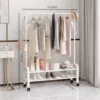 White [Thickening] Double -layer arch type 1.1 meters+coat hook