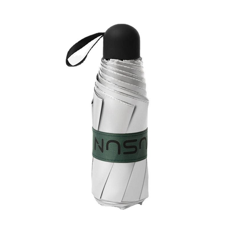 8-Rib Top Quality Titanium Silver Sun UV Protection Cooling Compact Portable Ultra-Light 50% Off Umbrella Upf50+_voghion.com