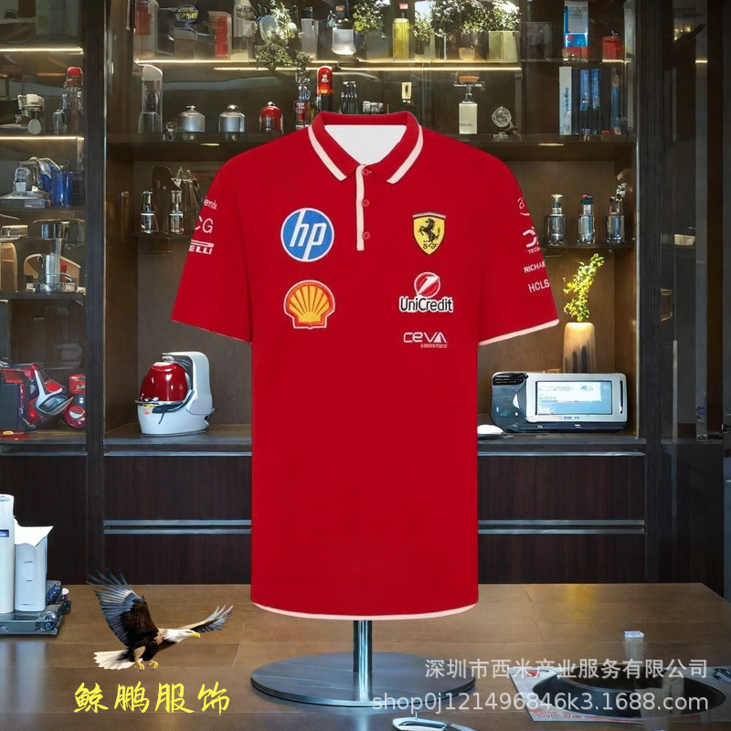 Dashing 2025/26 Ferrari F1 Special Edition Luxury Mercedes Racing Suit Short Sleeve T-Shirt Sportswear