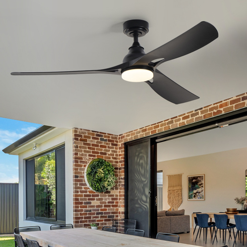 Ventilador de Techo con Luz de 52 Pulgadas, Acrílico y Plástico, Control Remoto, para Sala de Estar y Dormitorio image 1