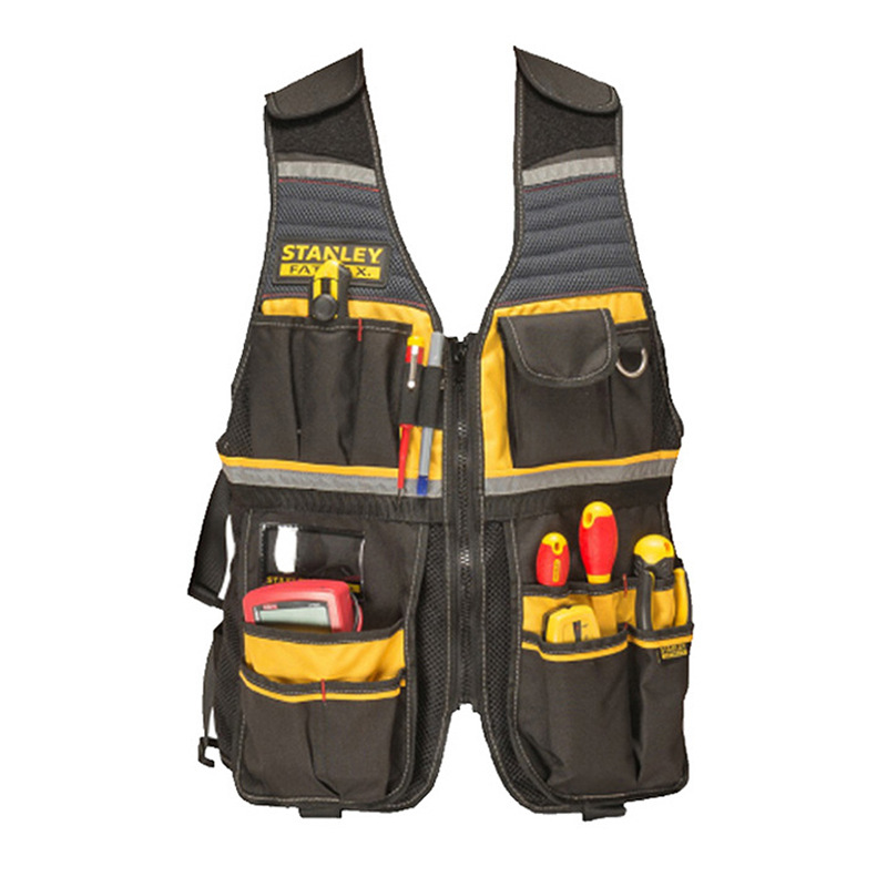 Herramientas Stanley chaleco de trabajo de gran capacidad chaleco reflectante chaleco de construcción de seguridad ropa de trabajo resistente al desgaste