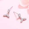 Advanced silver needle, earrings, high-quality style, silver 925 sample, simple and elegant design, light luxury style, fitted