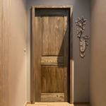 侘寂风原木房门室内套装家用老榆木复古大门房间门民宿仿古包厢门