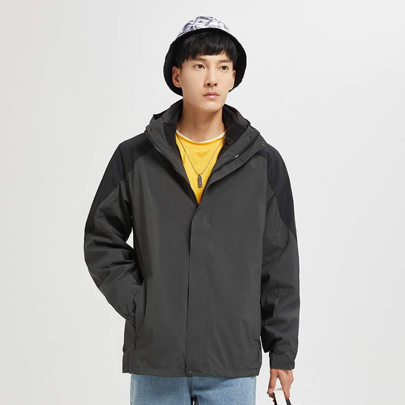 Outdoor Three-in-One Two-Piece Jacket Men's Cold-Proof Warm Jacket Men's Winter Mountaineering Jacket Women's Jacket