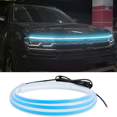 [Special price for strength] car head running light Hood decorative light led daytime running light Hood decorative light (Gündüz işıqları)
