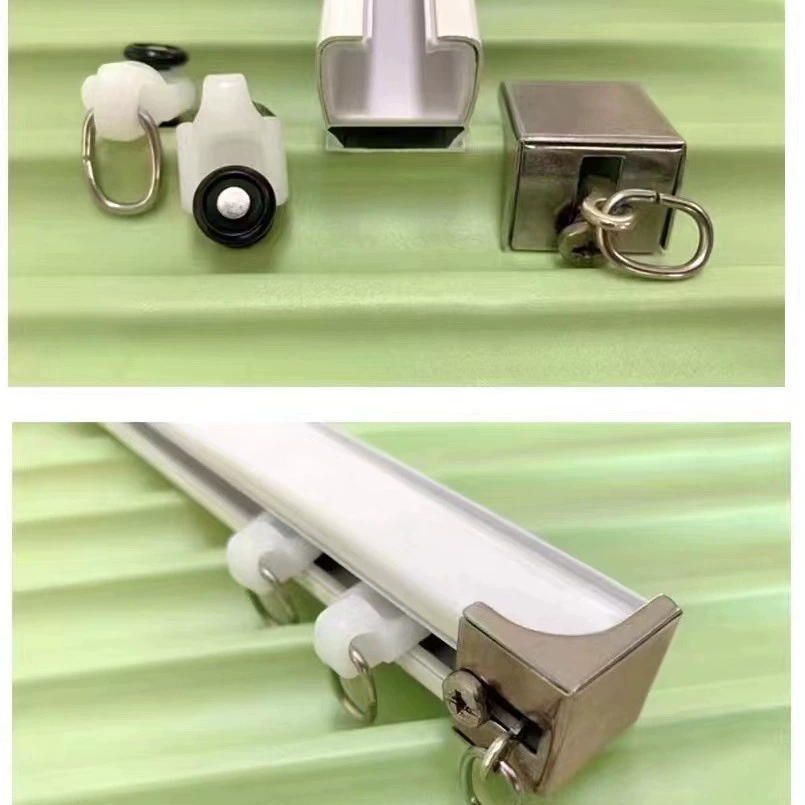 Фабрика прямые волосы из алюминиевого сплава немой шкив карниз сбоку установлен одиночный и двойной прямой рельс слайд занавес трек оптом