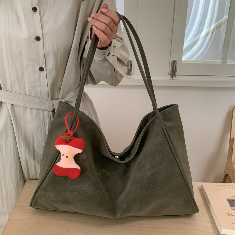 Bolsa de hombro coreana retro de gran capacidad, nicho, bolsa de viaje diario, bolsa de mano extranjera