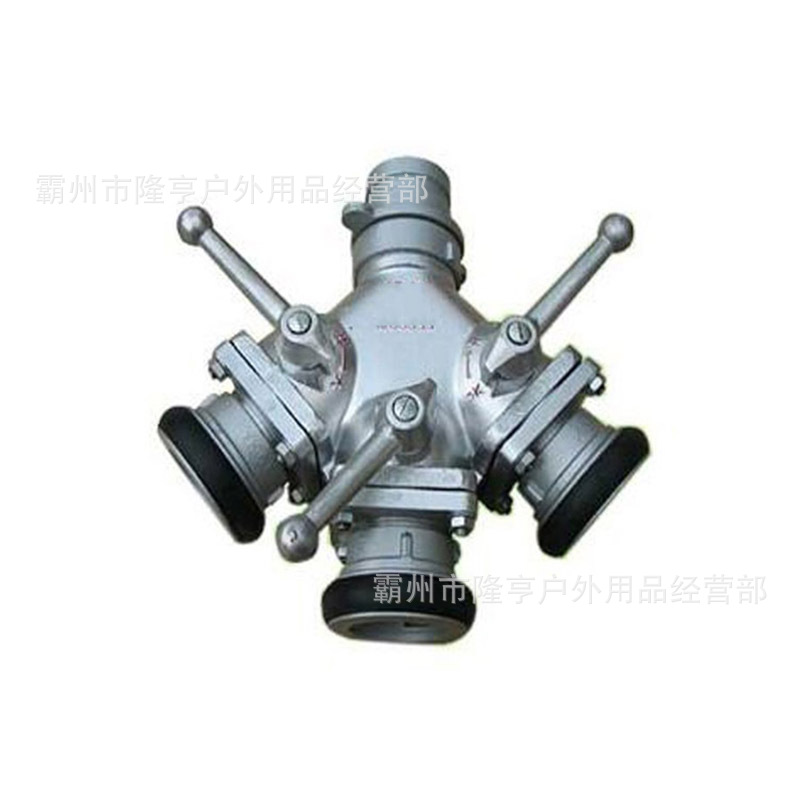 消防车用分水器内扣式螺旋快速三分水器不锈钢卡式中压分水器