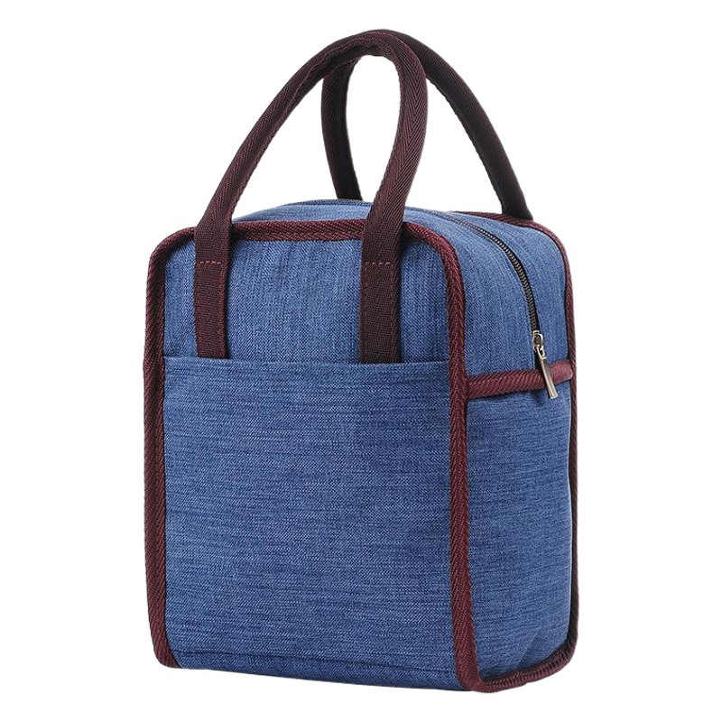 Bolsa de aislamiento térmico portátil bolsa de hielo Oxford tela de papel de aluminio engrosada almuerzo bolsa de trabajo almuerzo aislamiento cubo lonchera bolsa