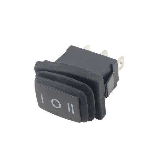 KCD1 Oil-proof, Dust-proof, Water-proof Boat-type Switch with 3 Pins, 3 Positions, Self-locking Small Square Button Lever Power Switch